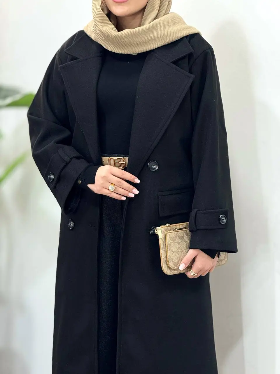 پالتو فوتر بلند آستردار سایدا